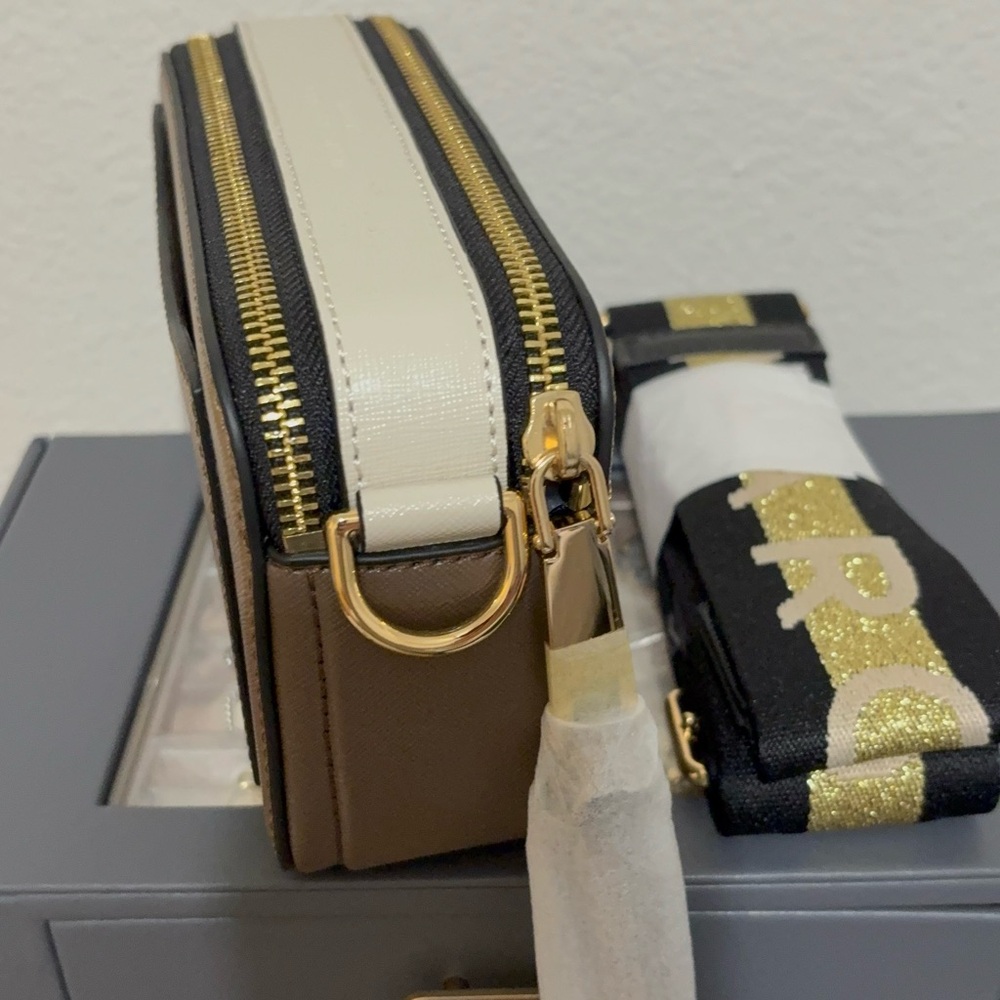Marc Jacobs Taupe Camera Crossbody Bag with Gold Accents - Picture 5 of 5